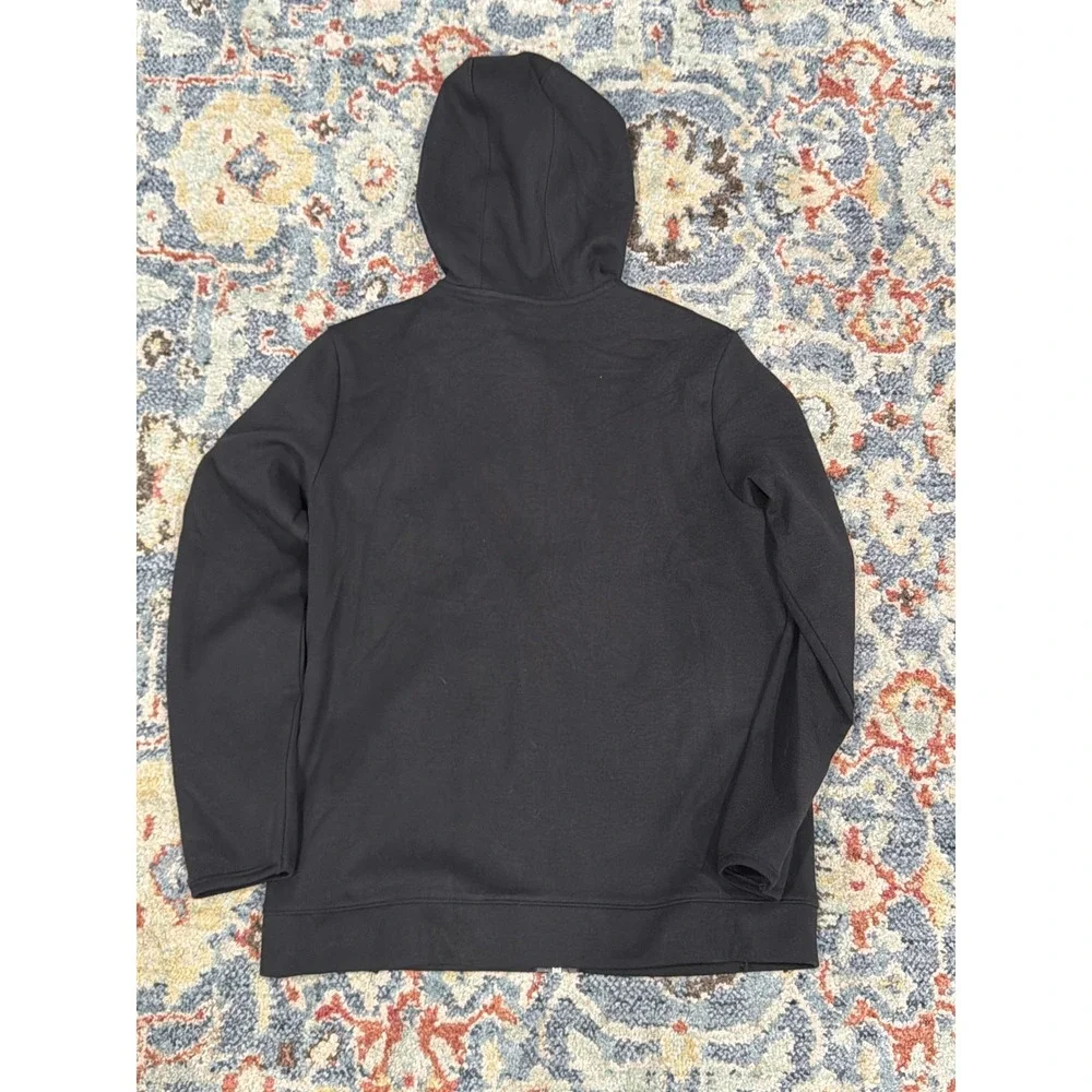 Old Navy Active Full Zip Hoodie Boys 10/12 Black Tech Fleece Sportswear EUC